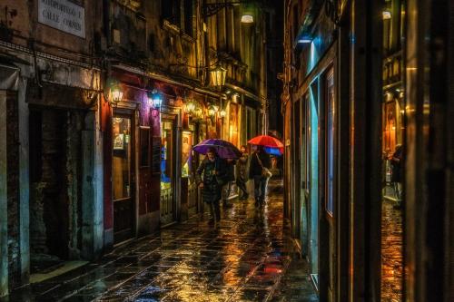 Rainy Night in Venice