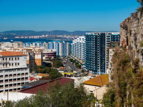 Brian Sibley_Blue buildings in Gibraltar